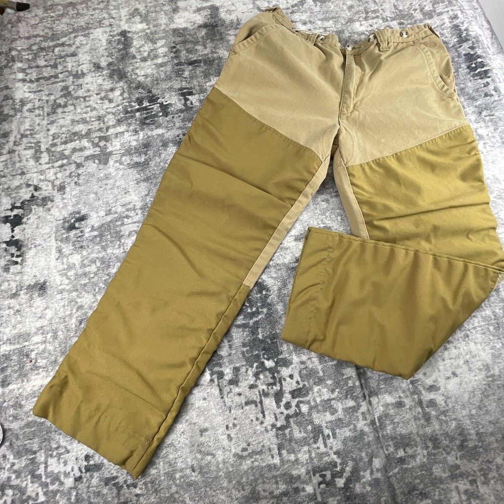 Vtg Remington Mens 33x30 Hunting Brush Pants 90s Reinforced Tan Hiking Utility